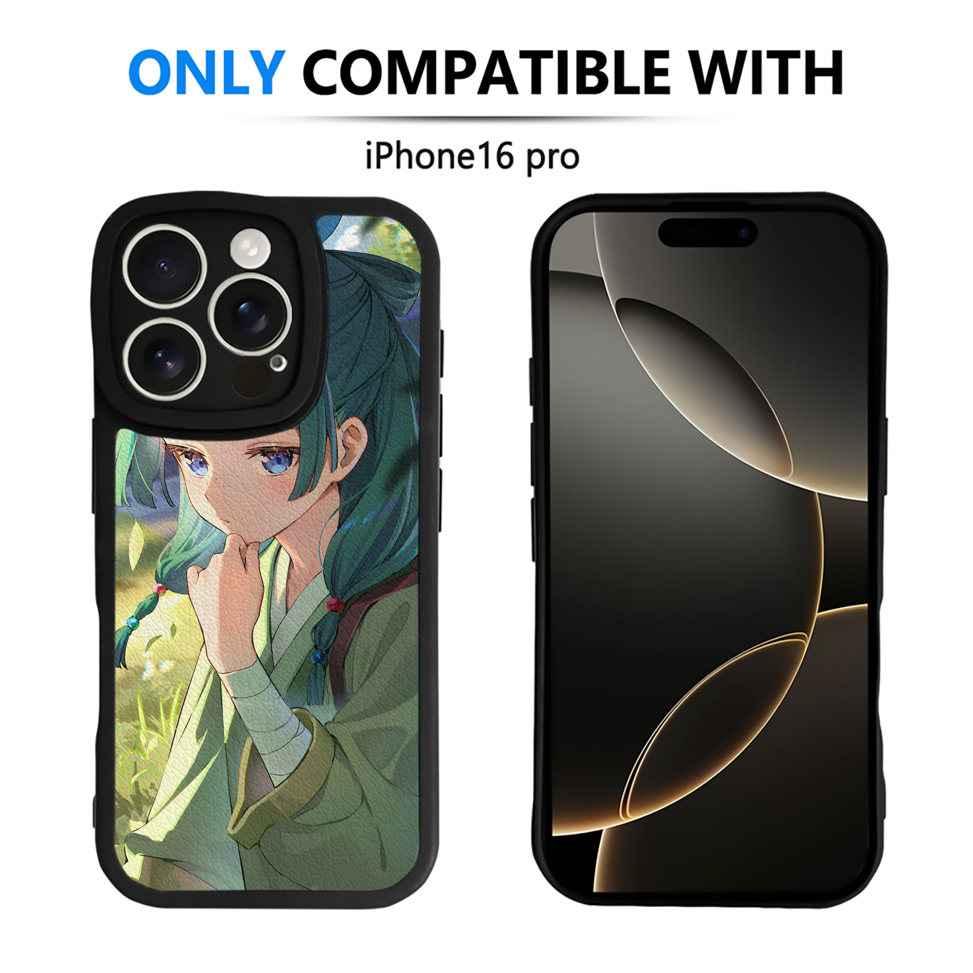 （画像用） 薬屋のひとりごと The Apothecary Diaries 【iPhone 16シリーズ対応】シリコンスマホケース（レザー調） 材質：シリコン